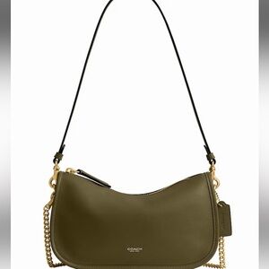 NWT Coach Waverly Shoulder Crossbody Bag in Olive Green